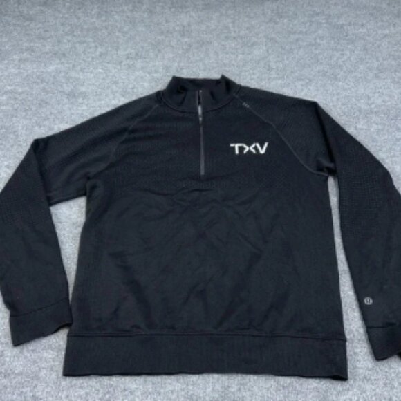 Lululemon Engineered Warmth Half Zip Pullover Men Medium Wool Long Sleeve *LOGO - Picture 1 of 6